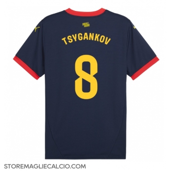 Girona Viktor Tsyhankov #8 Maglia Gara Trasferta Repliche 2024-25